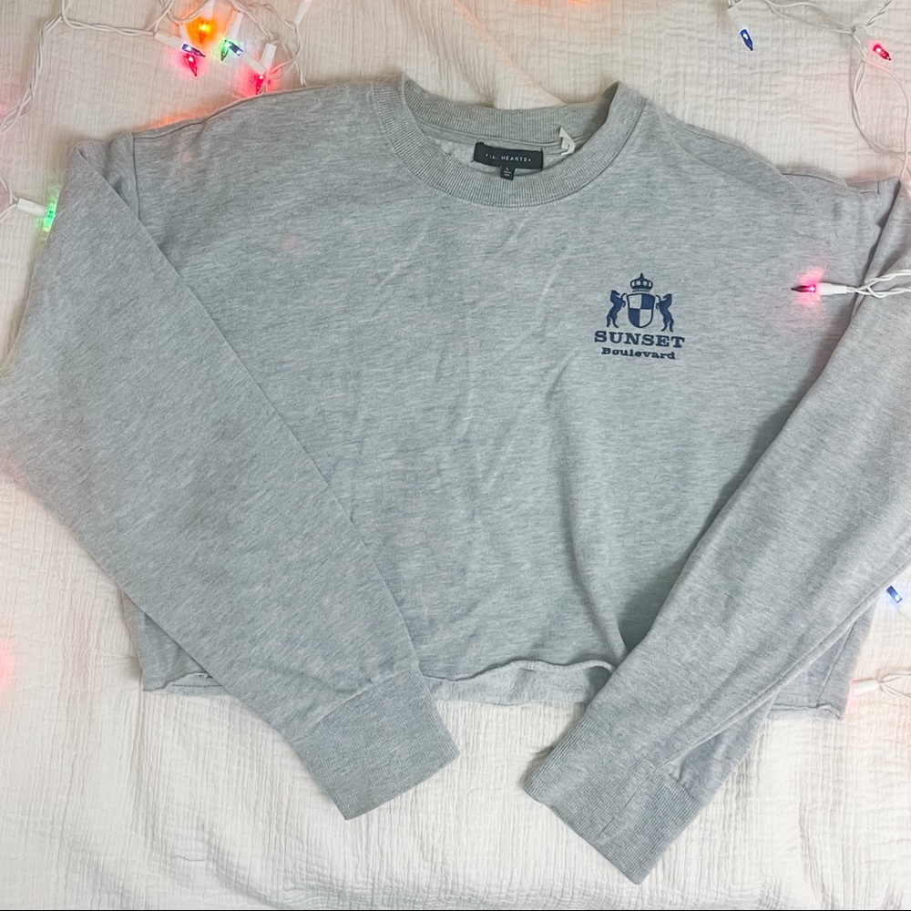 Sunset BLVD Sweatshirt Cropped Large